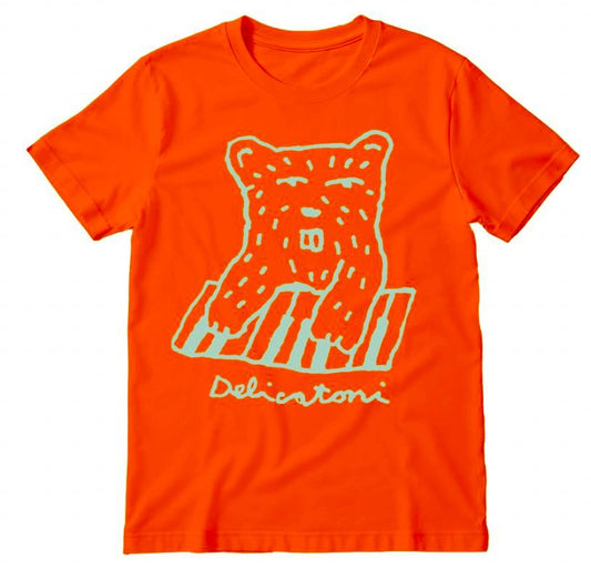 Delicatoni - Beaver at the Piano - Short Sleeve T-shirt